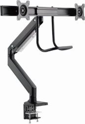 Dubbele arm voor 2 monitoren tot 32" met bureaumontage