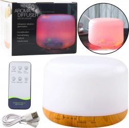 Ultrasone aroma-diffuser en luchtbevochtiger 300 ml met LED en afstandsbediening