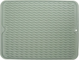 Siliconen afdruipmat voor vaat, groen 40 × 30,5 cm