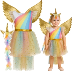 Kruzzel kinderkostuum eenhoorn 110–116 cm (3 delen)