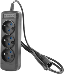 Verlengsnoer Armac ARColor3 0,6 m UPS 3x 230V IEC zwart