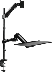 Ergonomische monitor- en toetsenbordhouder 13–27"