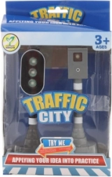 Set verlichte verkeerslichten voor kinderen