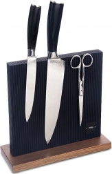 Dubbelzijdige magnetische messenstandaard Black 24 × 24 cm