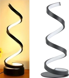Spirale LED-bureaulamp – decoratief nachtlampje voor de slaapkamer