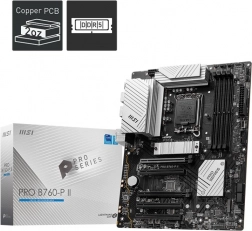 MSI PRO B760-P II – ATX-moederbord met LGA 1700, DDR5, HDMI/DP