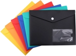 Map met drukknoop 22 × 17 cm