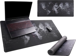 Grote bureaumat met wereldkaart 40 × 90 cm