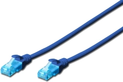 Patchkabel U/UTP Cat.5e PVC 0,5 m blauw