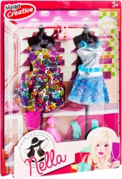 Jurken en accessoires voor poppen – set van 6 stuks