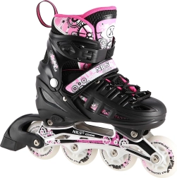 Nils Extreme 4-in-1 schaatsen roze – L (39-42)