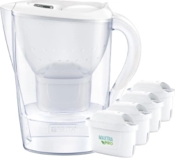 Filterkan BRITA Marella XL 3,5 l wit + 4 MAXTRA PRO Pure Performance filters
