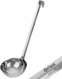 Stalen soeplepel 160 ml, 34 cm