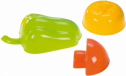 Vormpjes Lena voor koken in de vorm van paprika, paddenstoel en tomaat