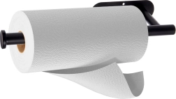 Wandhouder voor papieren handdoeken RADKA, metaal, zwart