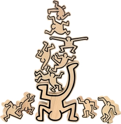 Vilac motorische balanceerspel figuren – design KEITH HARING