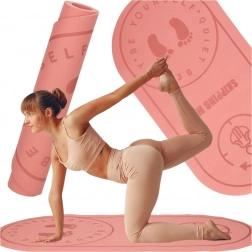 Roze oefen- en springmat