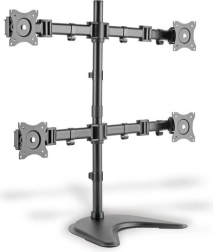 Standaard voor vier monitoren, 27 inch, 360° draaibaar
