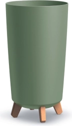 Bloempot op pootjes Gracia Tubus Slim 23,9 cm – aardegroen