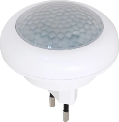 Nacht-LED-lampje voor in het stopcontact met bewegings- en schemersensor - 1 stuk