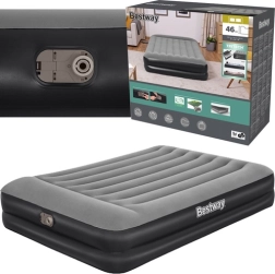 Tweepersoons opblaasbaar bed met ingebouwde pomp en kussen 203 × 152 × 46 cm BESTWAY