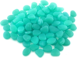 Lichtgevende fluoro steentjes blauw