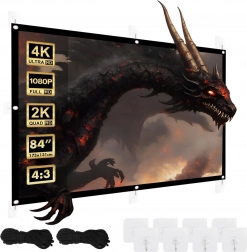 Projectiescherm 84 inch 175x131cm