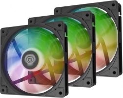 Set van 3 ventilatoren GENESIS Oxal 120 ARGB, zwart