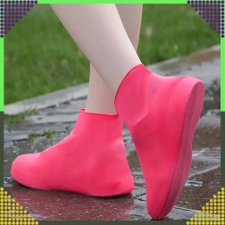 Waterdichte siliconen overschoenen S – antislip beschermcovers voor in de regen, roze
