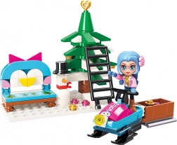 Qman vrolijk kerstfeest – sneeuwscooter en kerstboompje