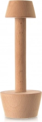 Houten dubbelzijdige tamper voor tartelettes 4 / 5,5 cm