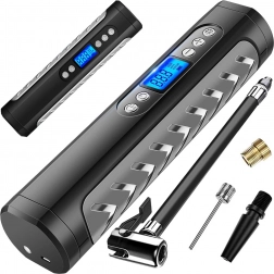 Accu-compressor voor autobanden en fietsen met LCD-scherm