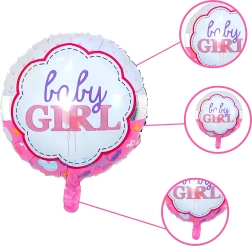 Ballonnen voor babyshower voor een meisje – set van 5 stuks met sterretjes en babythema