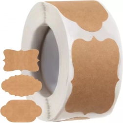 Zelfklevende vintage etiketten op rol 300 stuks