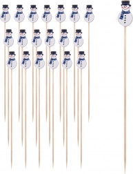 Bamboe prikkers voor hapjes 13 cm, 20 stuks