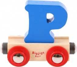Wagon met letter P Bigjigs Rail