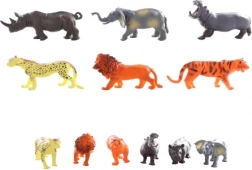 Wilde dieren – set van 12 plastic figuren