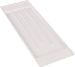 Metpol witte opvangbak 59,5 × 20 cm voor een tweelaags afdruiprek 60 cm