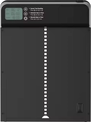 Automatisch kippenhokdeurtje met timer - zwart