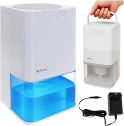 Luchtontvochtiger met LED-achtergrondverlichting en timer RUHHY, wit