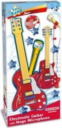 Bontempi rockgitaar met verstelbare microfoon op standaard