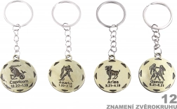 Ronde sleutelhanger met sterrenbeeld