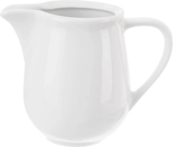 Porseleinen melkkannetje Mona wit 260 ml