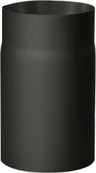 Rookpijp 130 mm, lengte 250 mm, dikte 1,5 mm, zwart