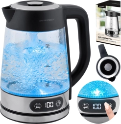 Glazen waterkoker Berdsen met temperatuurregeling, 1,8 l