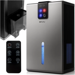 Zilveren luchtontvochtiger RUHHY met Peltier‑module en LED