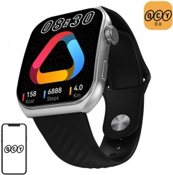 QCY smartwatch met 1,96'' AMOLED-display – zwart