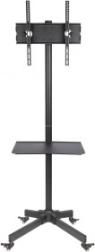 Mobiele tv-standaard met plank voor 23–55" (draagvermogen 25 kg)