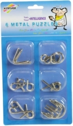 Metalen puzzels – set van 6 stuks