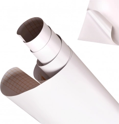 Witte matte zelfklevende folie 1,52x28m